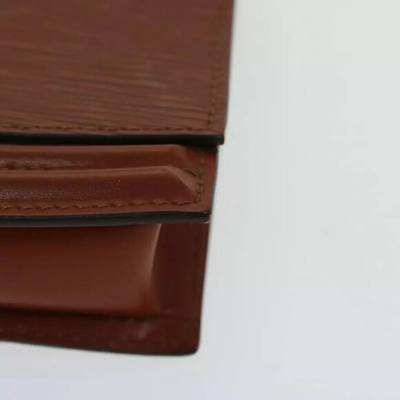 LOUIS VUITTON Epi Tilsitt Pouch Brown M52603 LV Auth ep3395 - Picture 15 of 16